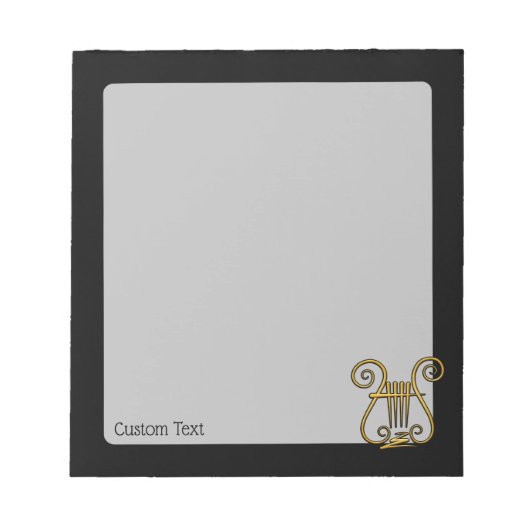 Golden Lyre Notizblock (Vorderseite)