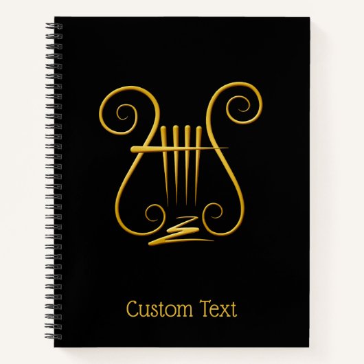 Golden Lyre Notizblock (Vorderseite)