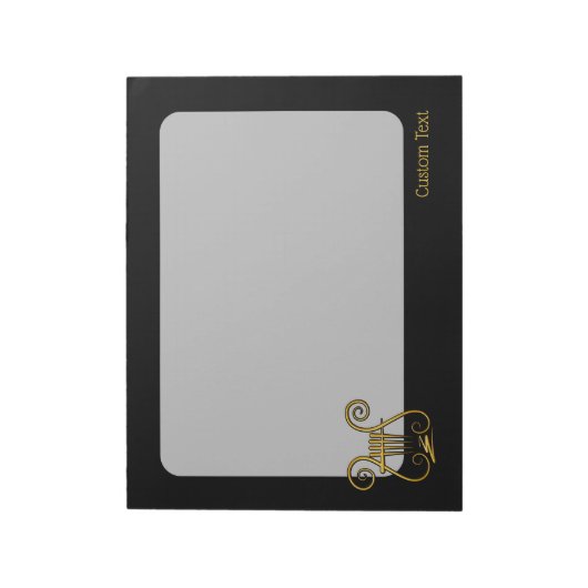 Golden Lyre Notizblock (Rotiert)
