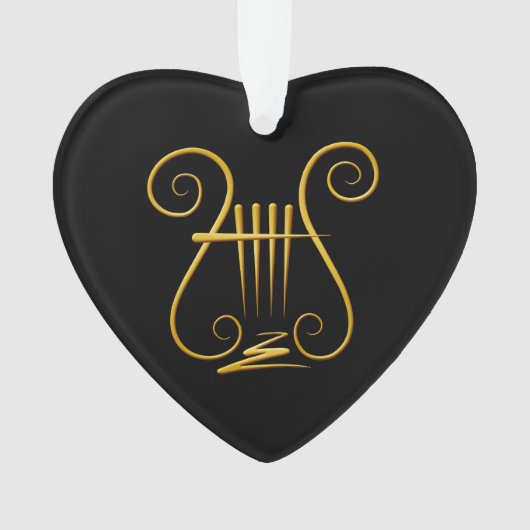 Golden Lyre Ornament (Vorderseite)