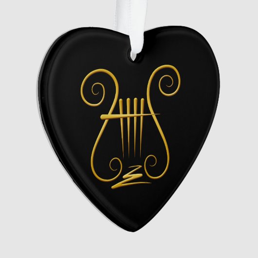 Golden Lyre Ornament (Vorderseite)