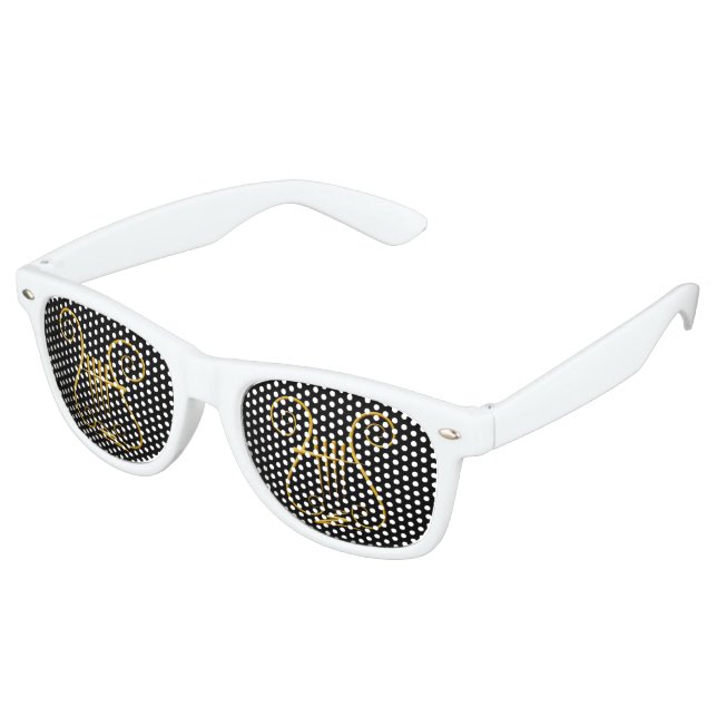 Golden Lyre Partybrille (Schrägansicht)