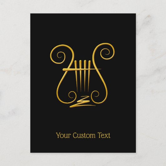Golden Lyre Postkarte (Vorderseite)