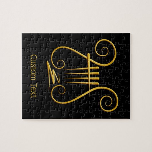Golden Lyre Puzzle (Horizontal)