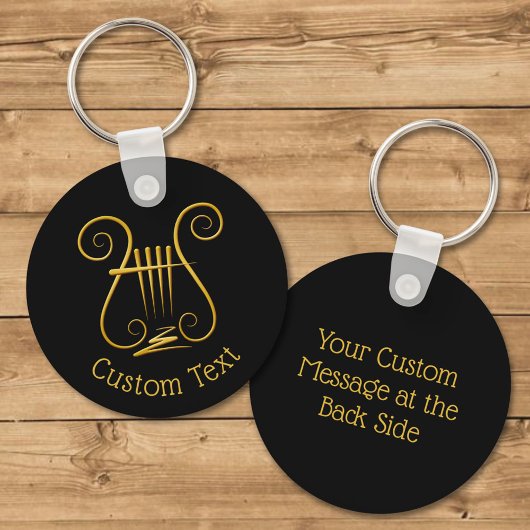 Golden Lyre Schlüsselanhänger