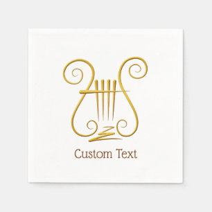 Golden Lyre Serviette