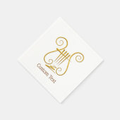 Golden Lyre Serviette (Ecke)