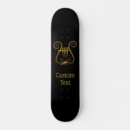 Golden Lyre Skateboard (Vorne)