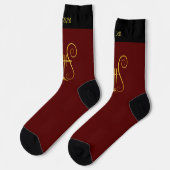 Golden Lyre Socks Socken (Linkes Detail)