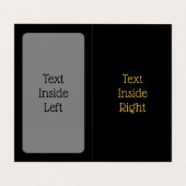 Golden Lyre Visitenkarten (Innenseite Aufgefaltet)