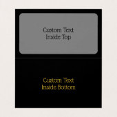 Golden Lyre Visitenkarten (Innenseite Aufgefaltet)