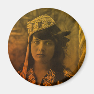 Golden Maghreb Jüdisches tunesisches Djerba Girl F Magnet