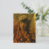 Golden Maghreb Jüdisches tunesisches Djerba Girl F Postkarte (Stehend Vorderseite)