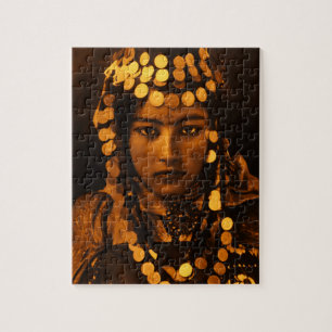 Golden Maghreb Ouled Naïl Berber Girl Female Frau Puzzle