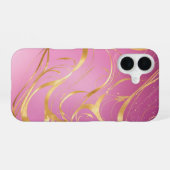 Golden Magic Ribbons Phone Case iPhone 16 Hülle (Rückseite (Horizontal))