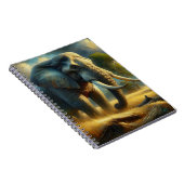 Golden Majesty Elephant Notebook Notizblock (Rechte Seite)