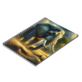 Golden Majesty Elephant Notebook Notizblock (Linke Seite)