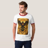 "Golden Majesty Soars: Eagle Vision T-Shirt" T-Shirt (Vorne ganz)