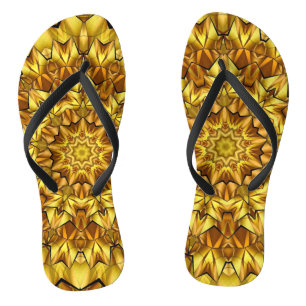 Golden Mandala Antique Abstract Design-63495 Badesandalen