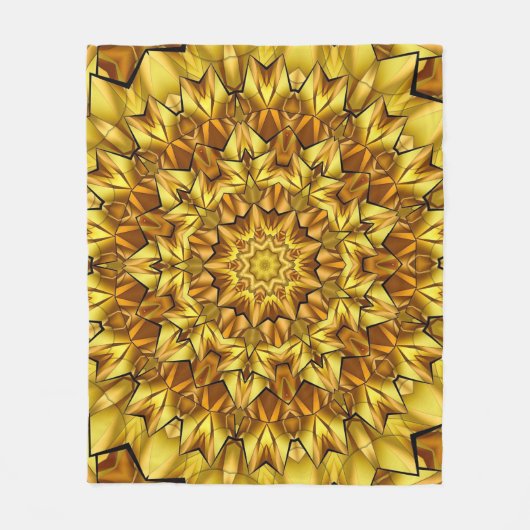 Golden Mandala Antique Abstract Design-63495 Fleecedecke (Vorderseite)