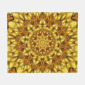 Golden Mandala Antique Abstract Design-63495 Fleecedecke (Vorderseite (Horizontal))