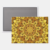 Golden Mandala Antique Abstract Design-63495 Magnet (Vorderseite/Rückseite)