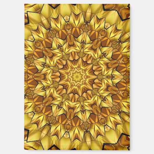 Golden Mandala Antique Abstract Design-63495 Magnet (Vorderseite)