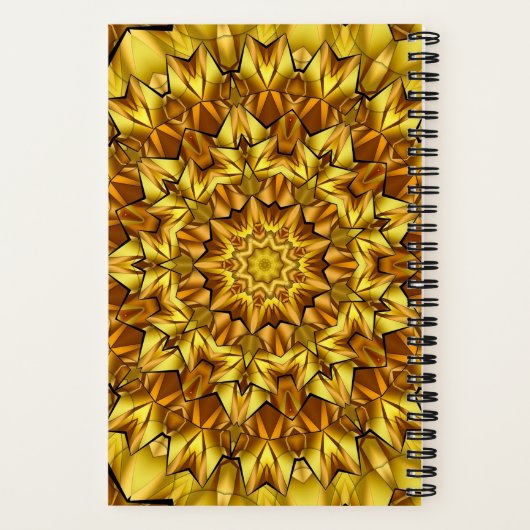 Golden Mandala Antique Abstract Design-63495 Notizblock (Rückseite)