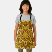 Golden Mandala Antique Abstract Design-63495 Schürze (Insitu)