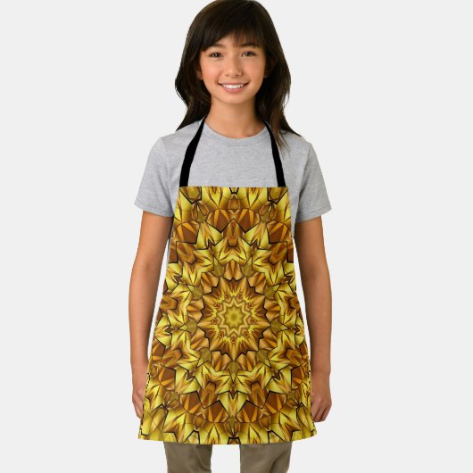 Golden Mandala Antique Abstract Design-63495 Schürze (Insitu)