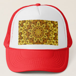 Golden Mandala Antique Abstract Design-63495 Truckerkappe