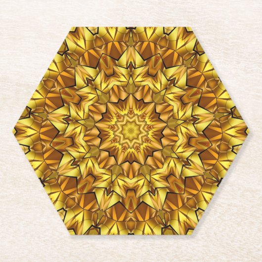 Golden Mandala Antique Abstract Design-63495 Untersetzer (Vorderseite)