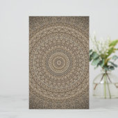 Golden Mandala Briefpapier (Stehend Vorderseite)