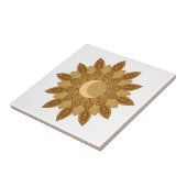Golden Mandala Ceramic Fliese (Seite)