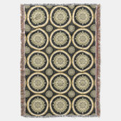 Golden Mandala Design Decke (Vorderseite Vertikal)