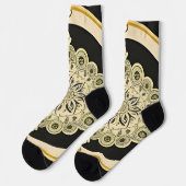 Golden Mandala Design Socken (Linkes Detail)
