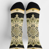 Golden Mandala Design Socken (Oben)