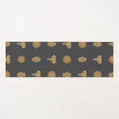 Golden Mandala Elefant Hamsa Hand -Boho Kunst Druc Yogamatte (Vorderseite (Horizontal))