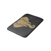 Golden Mandala Elephant Graphic Art - Boho Print Badematte (Schrägansicht)