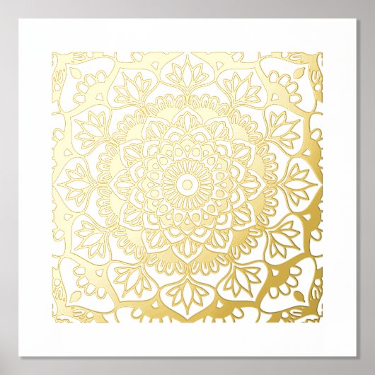 Golden Mandala Foliendrucke (Vorderseite)