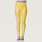 Golden Mandala Geometric Pattern Leggings (Vorderseite)