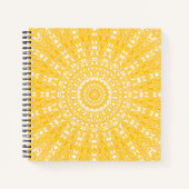Golden Mandala Geometric Pattern Notizblock (Vorderseite)