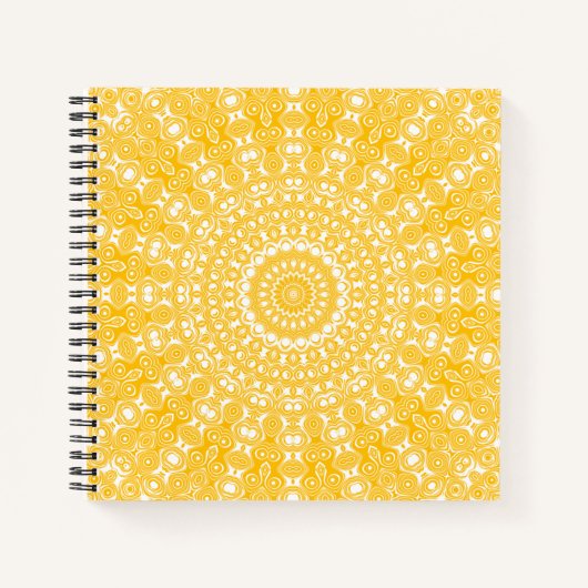 Golden Mandala Geometric Pattern Notizblock (Vorderseite)