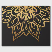 Golden Mandala Geschenkpapier (Flach)