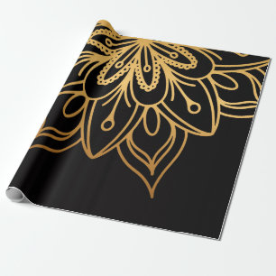 Golden Mandala Geschenkpapier