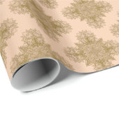 Golden Mandala Geschenkpapier (Rolleneckpunkt)