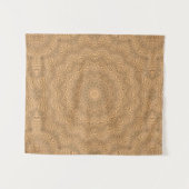 Golden mandala. "Goldener Sand". Wandteppich (Vorderseite (Horizontal))