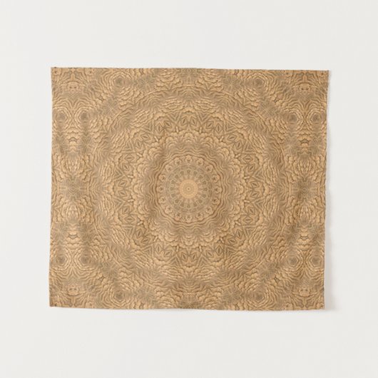 Golden mandala. "Goldener Sand". Wandteppich (Vorderseite (Horizontal))