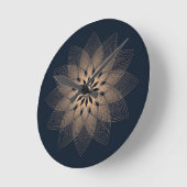 Golden Mandala Large Clock Runde Wanduhr (Winkel)