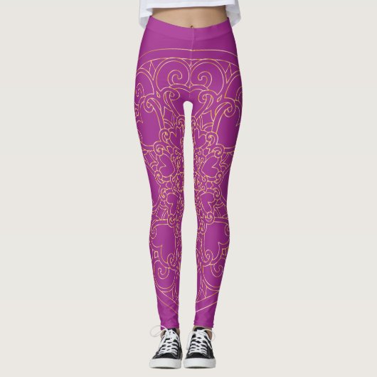 Golden Mandala - Leggings (Vorderseite)